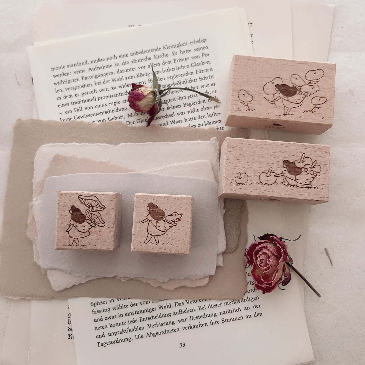 Bighands 2022 August Rubber Stamp | Take a Walk with Dog