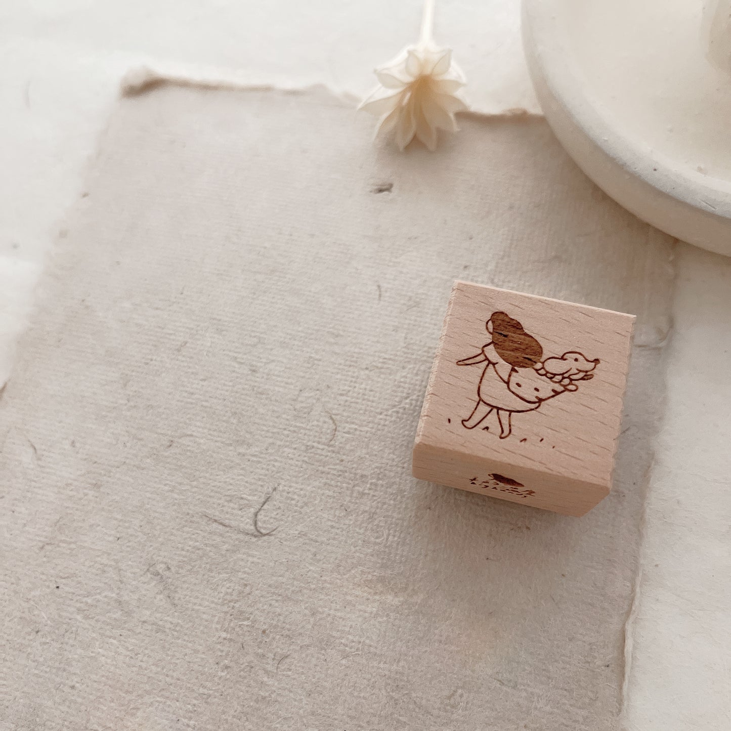 Bighands 2022 August Rubber Stamp | Take a Walk with Dog