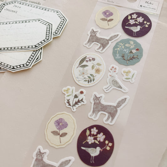 Michikusa Washi Sticker Sheet | Herbe