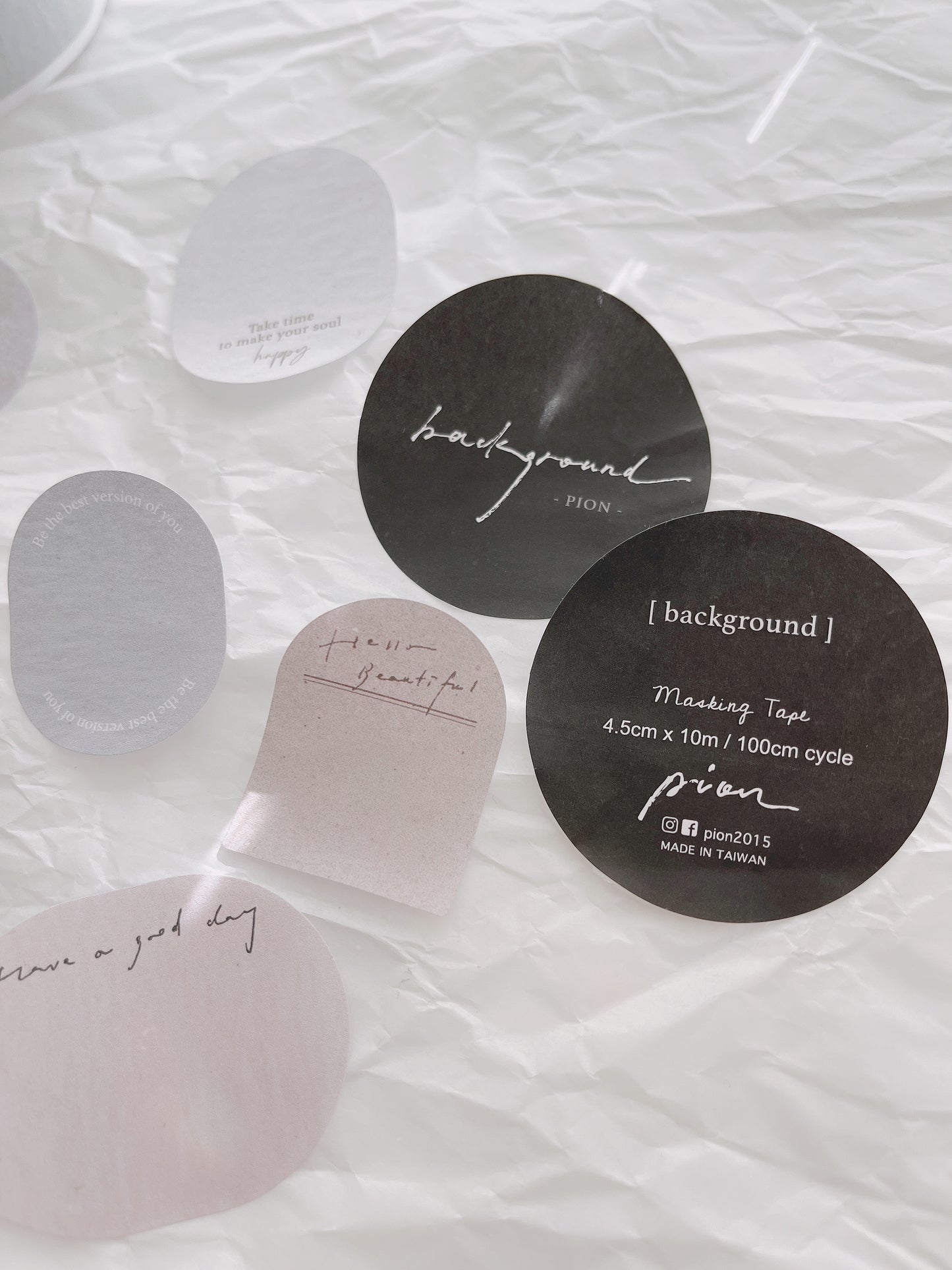 Pion Background Die-cut Paper Tape