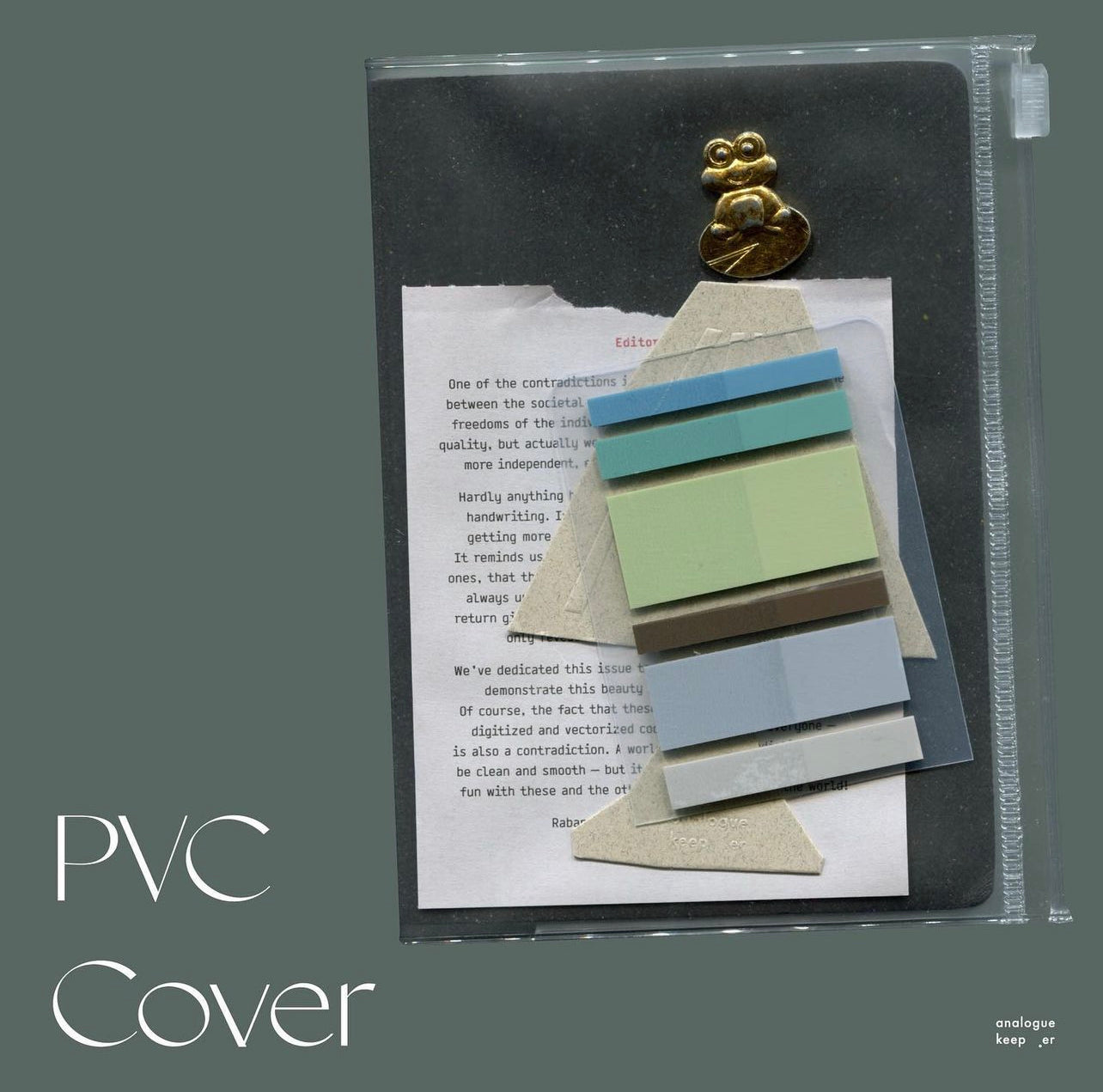 Analogue Keeper PVC Cover // Fits 2026 Dated Weekly Diary & A6 Logue Book