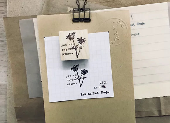 Raw Market Shop You Are Beyond The Star Rubber Stamp