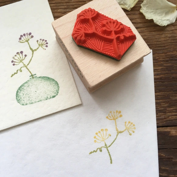 Hankodori Smilacis Rhizoma Rubber Stamp