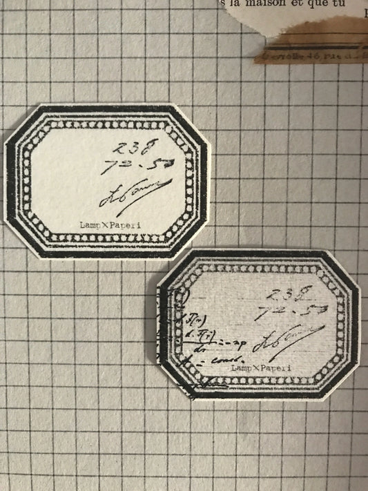 Lamp x Paperi Classic Label Sticker// Monotone