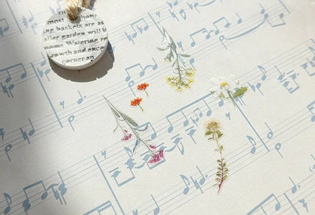 Suatelier Flower Letter Sticker // no. 1089