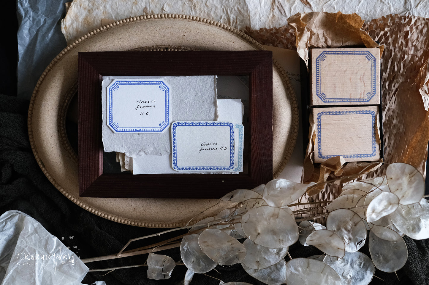 Kurukynki Classic Frame Rubber Stamp