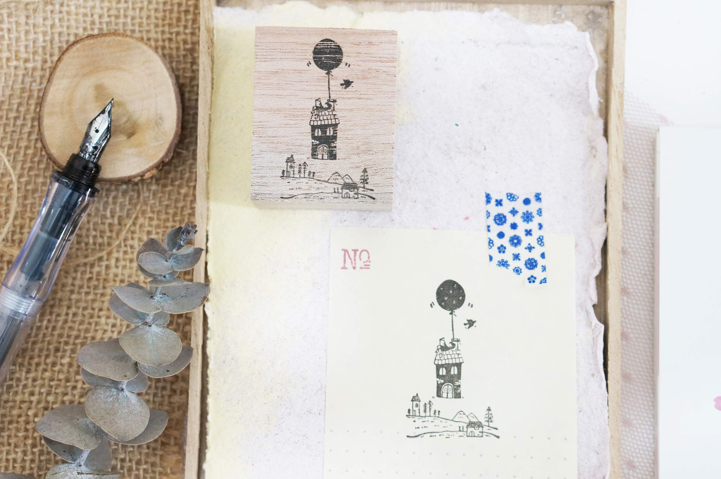 Black Milk Project Floating House Rubber Stamp