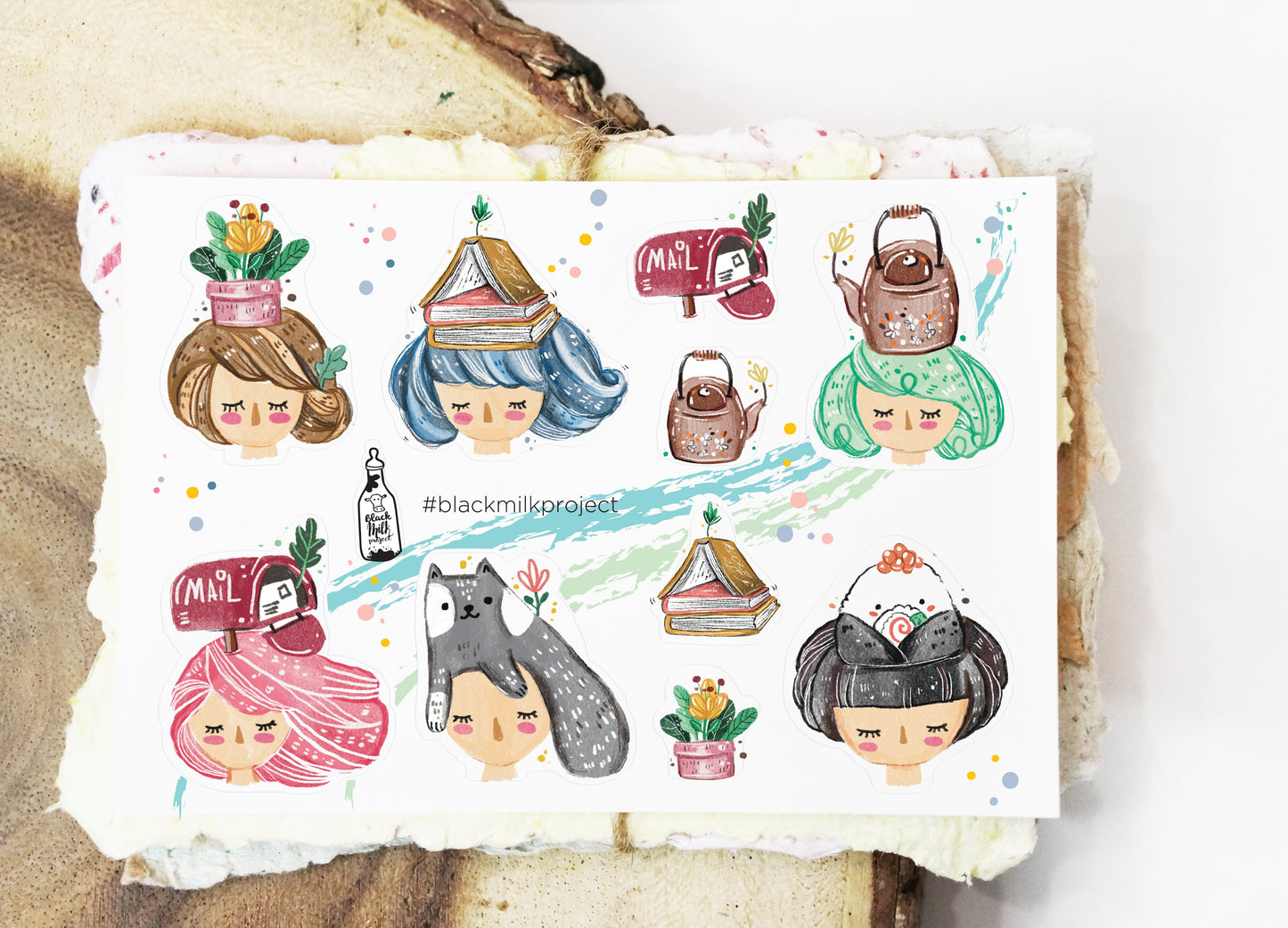 Black Milk Project On My Head Sticker Sheet