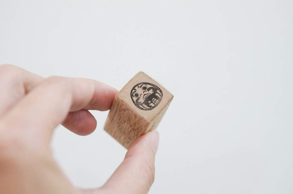Black Milk Project Mini Daruma Rubber Stamp