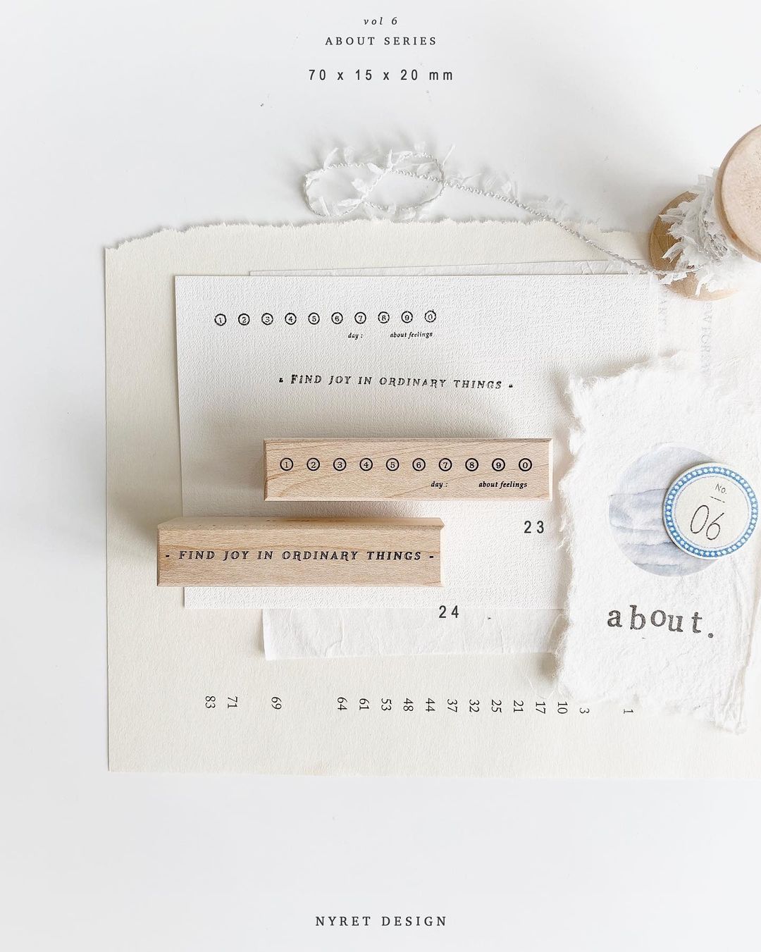 Nyret Vol. 6 About Series Rubber Stamps