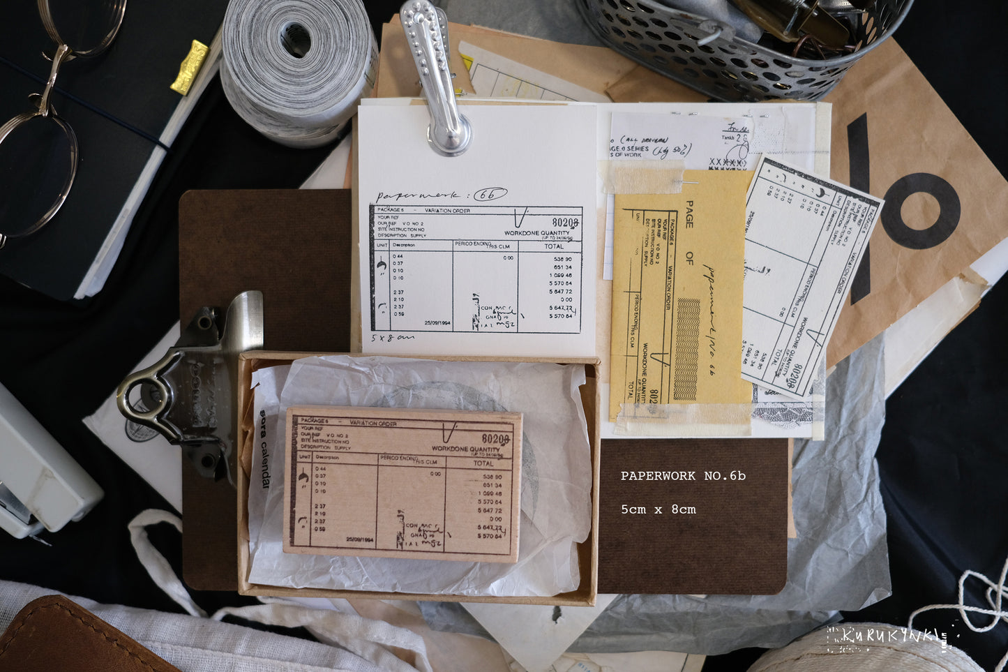 Kurukynki Paper Work Rubber Stamp | Form 6b