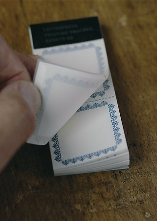 Classiky Letterpress Label Book | Dark Blue