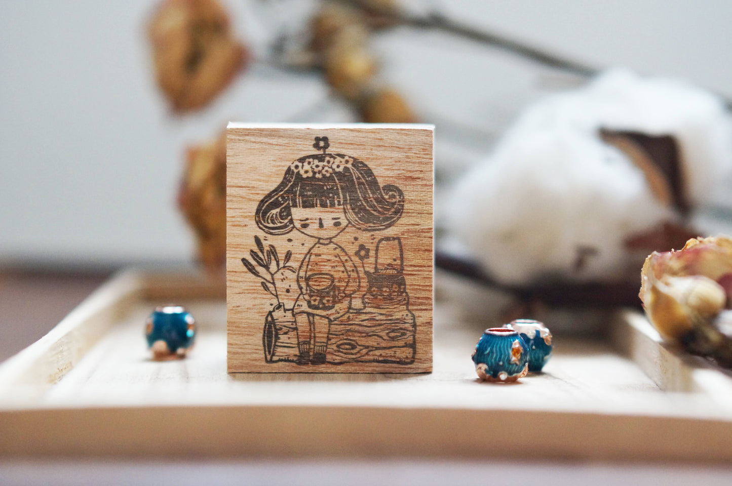 Black Milk Project Miss Lulu Tea Time Rubber Stamp