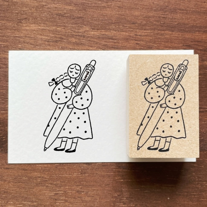 Stamp Marche Girl Stamp / 4 Designs