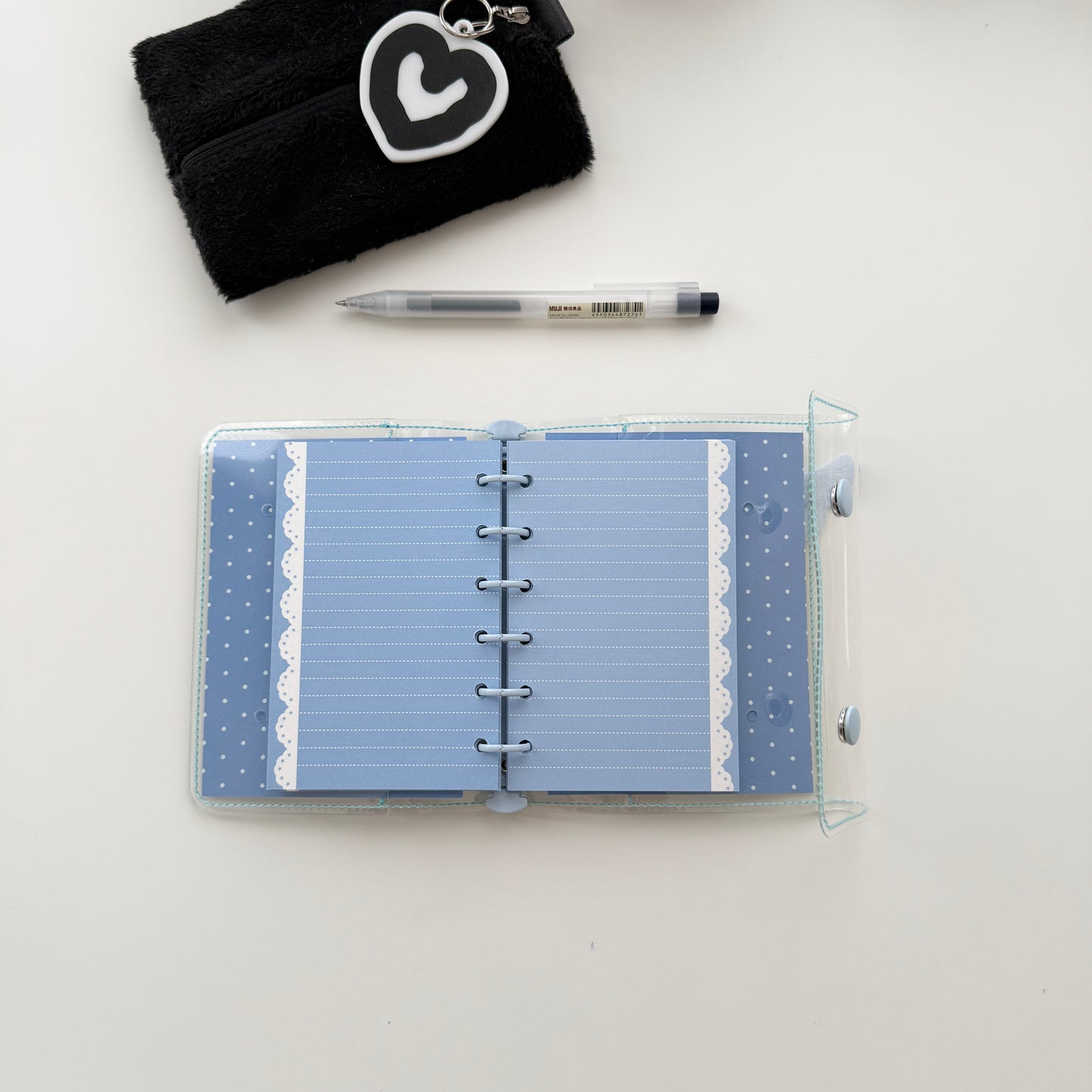 Jeongo Innerside Angel Wings A7 Pocket Size Clear PVC Diary / 2 Colors