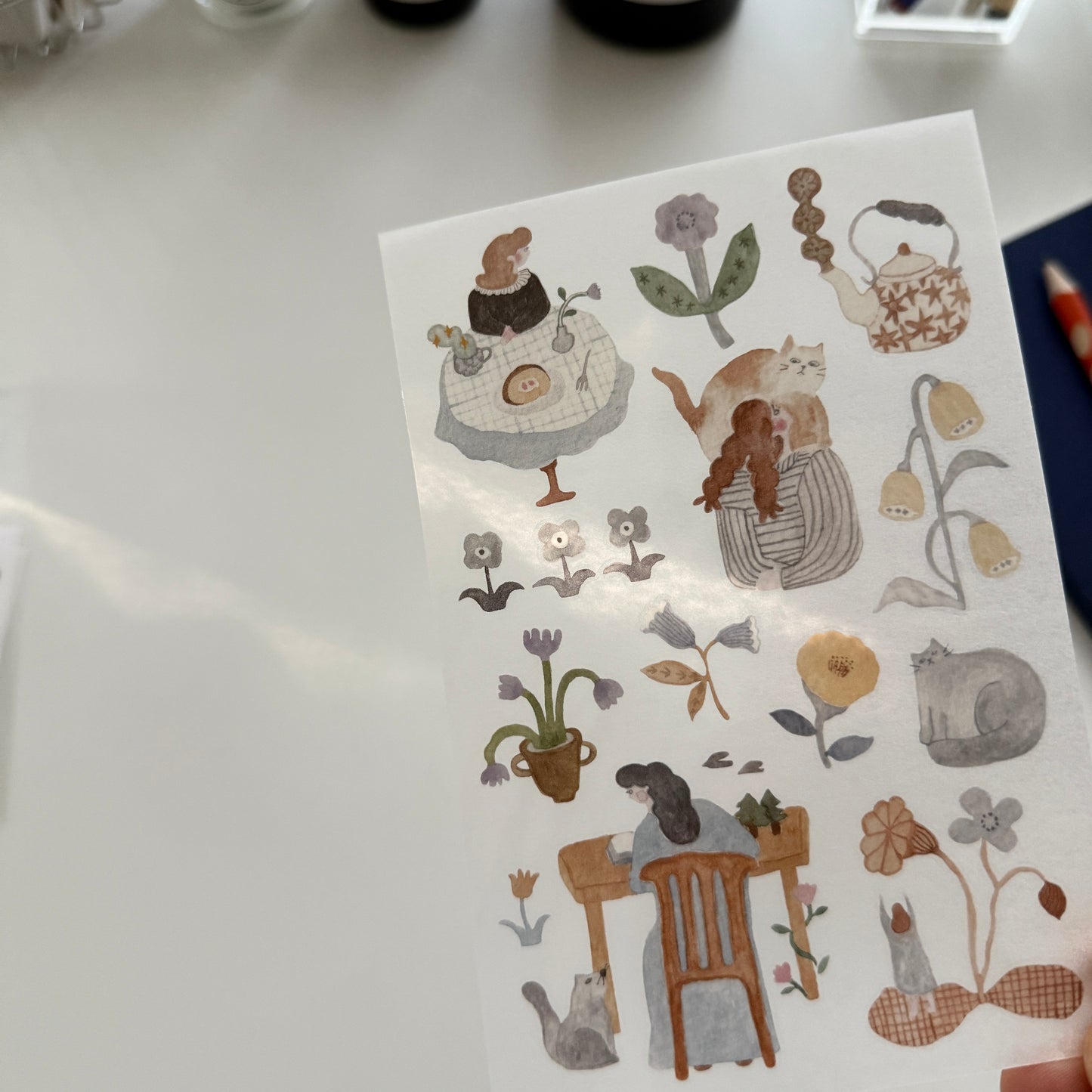 Ivy Snow Indigo Transfer Sticker Set
