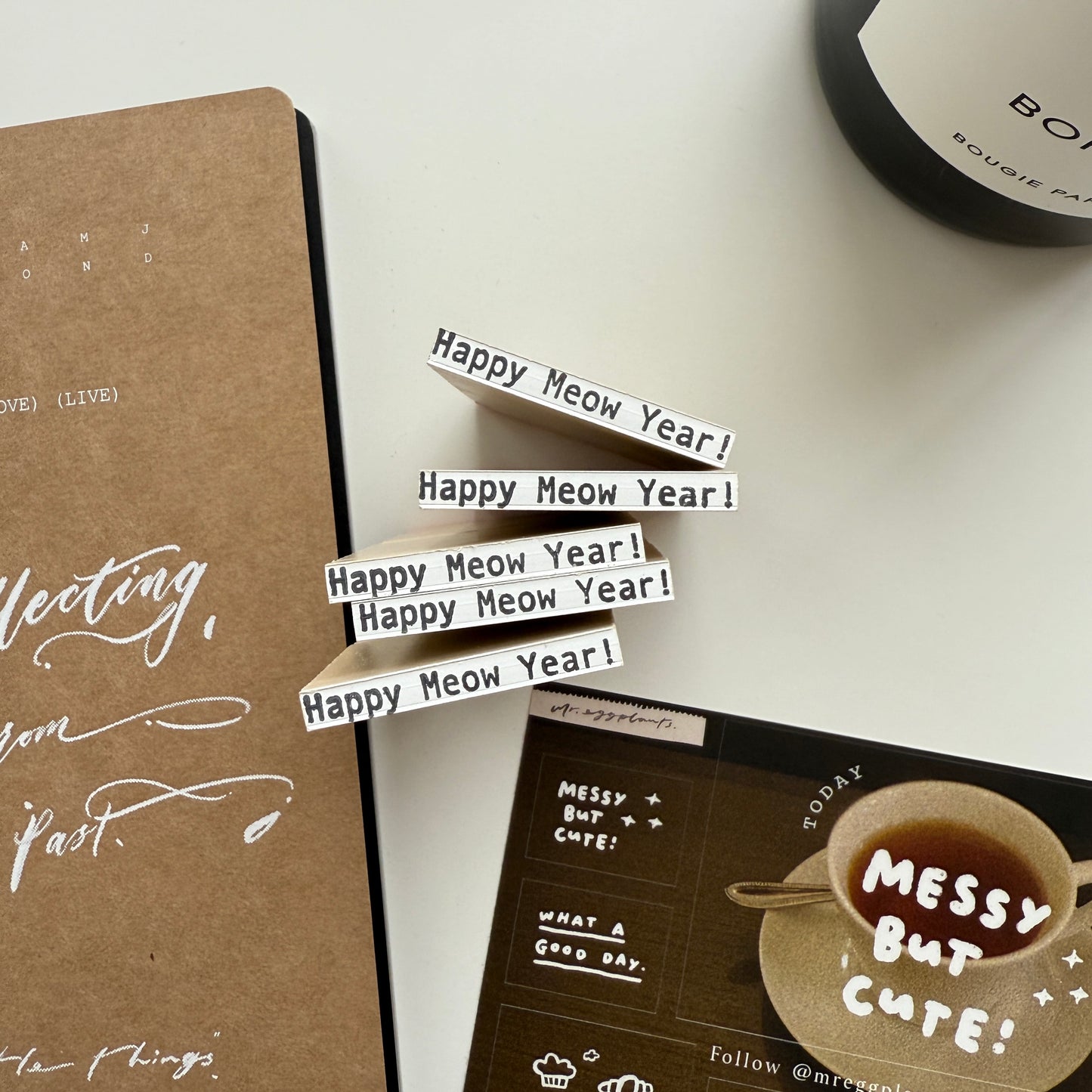 Mr. Eggplants Meow Lady Rubber Stamp / 3 Designs