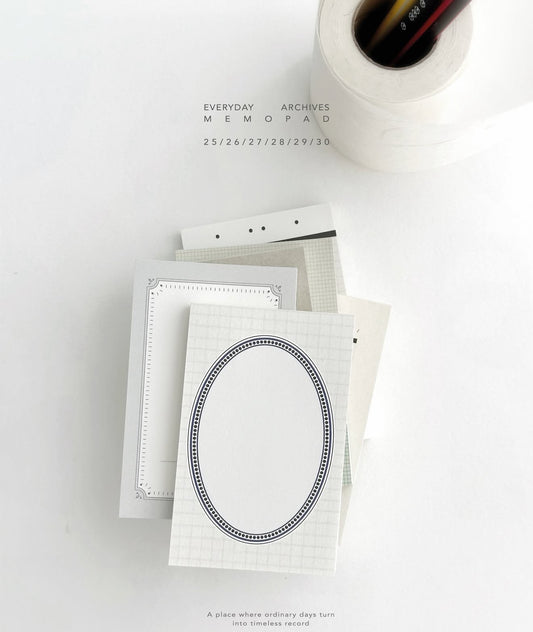 Nyret Design Everyday Archives Memo Pad / 25-30