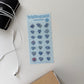 Jeongo Innerside Soft Blue Bear Epoxy Sticker Sheet