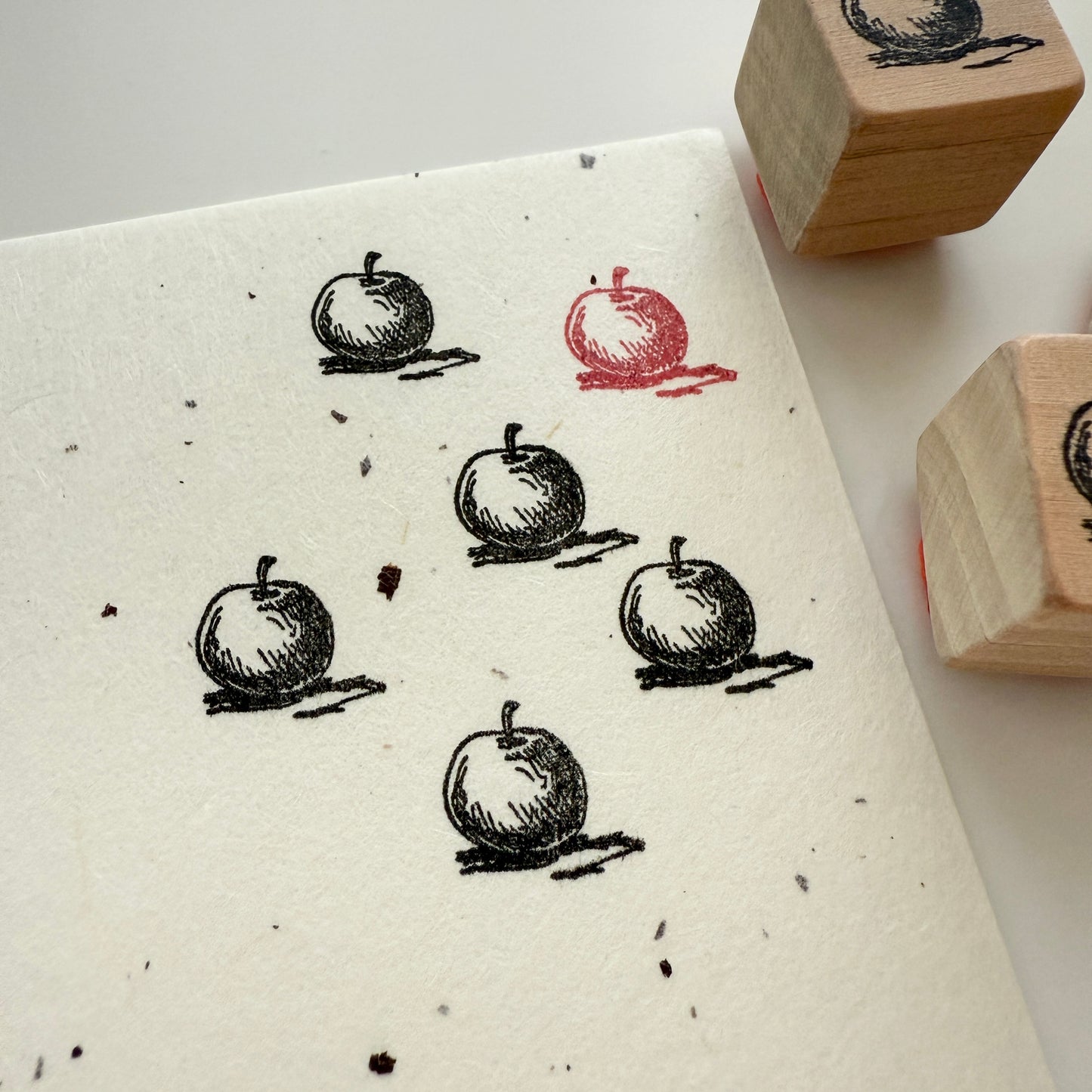 Yoko Kadokawa Apple Rubber Stamp