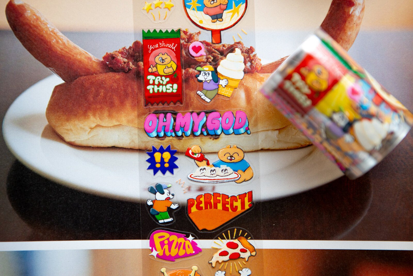 [ PRE-ORDER ] OURS Super Awesome Fast Food Club Sticker Roll