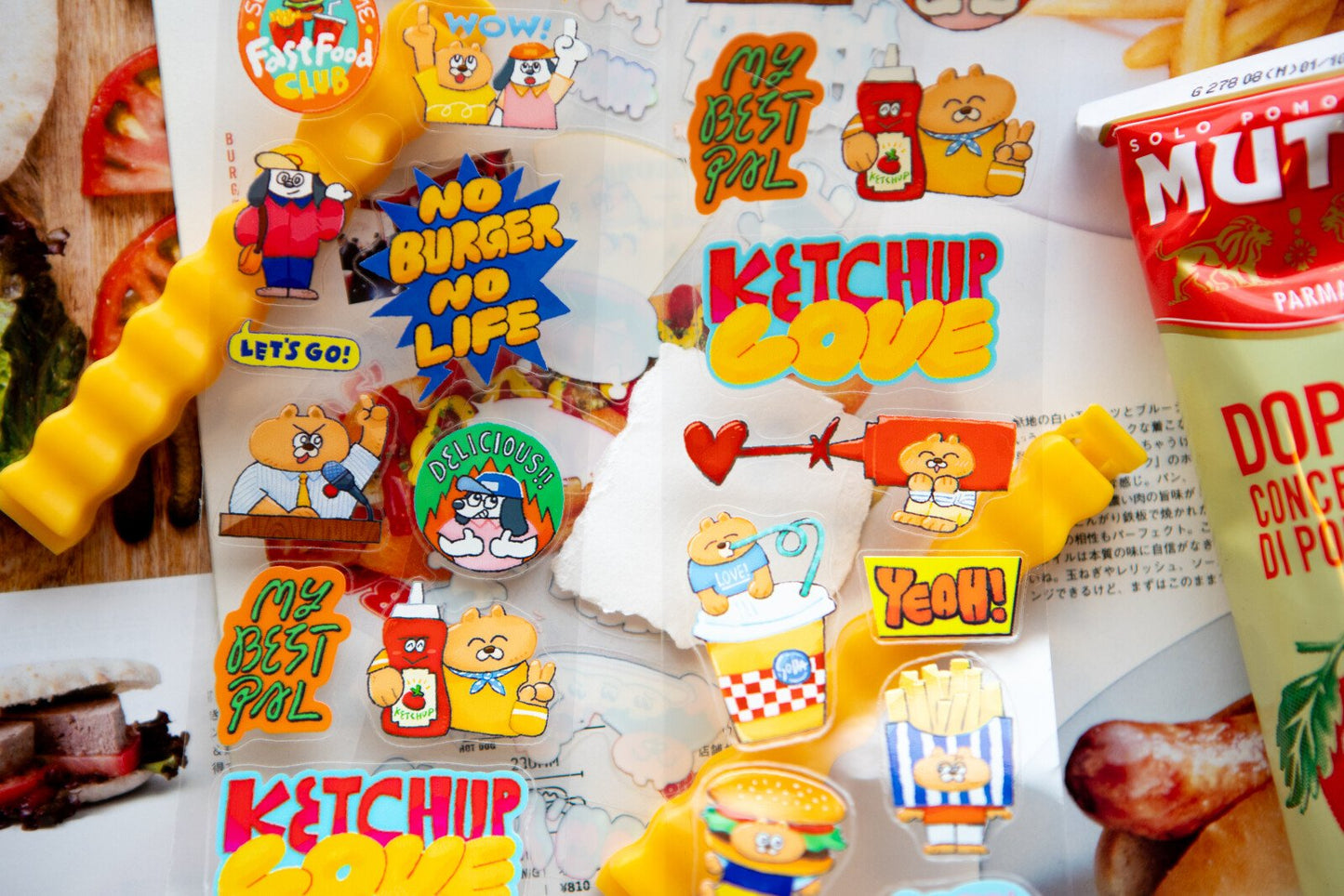 [ PRE-ORDER ] OURS Super Awesome Fast Food Club Sticker Roll