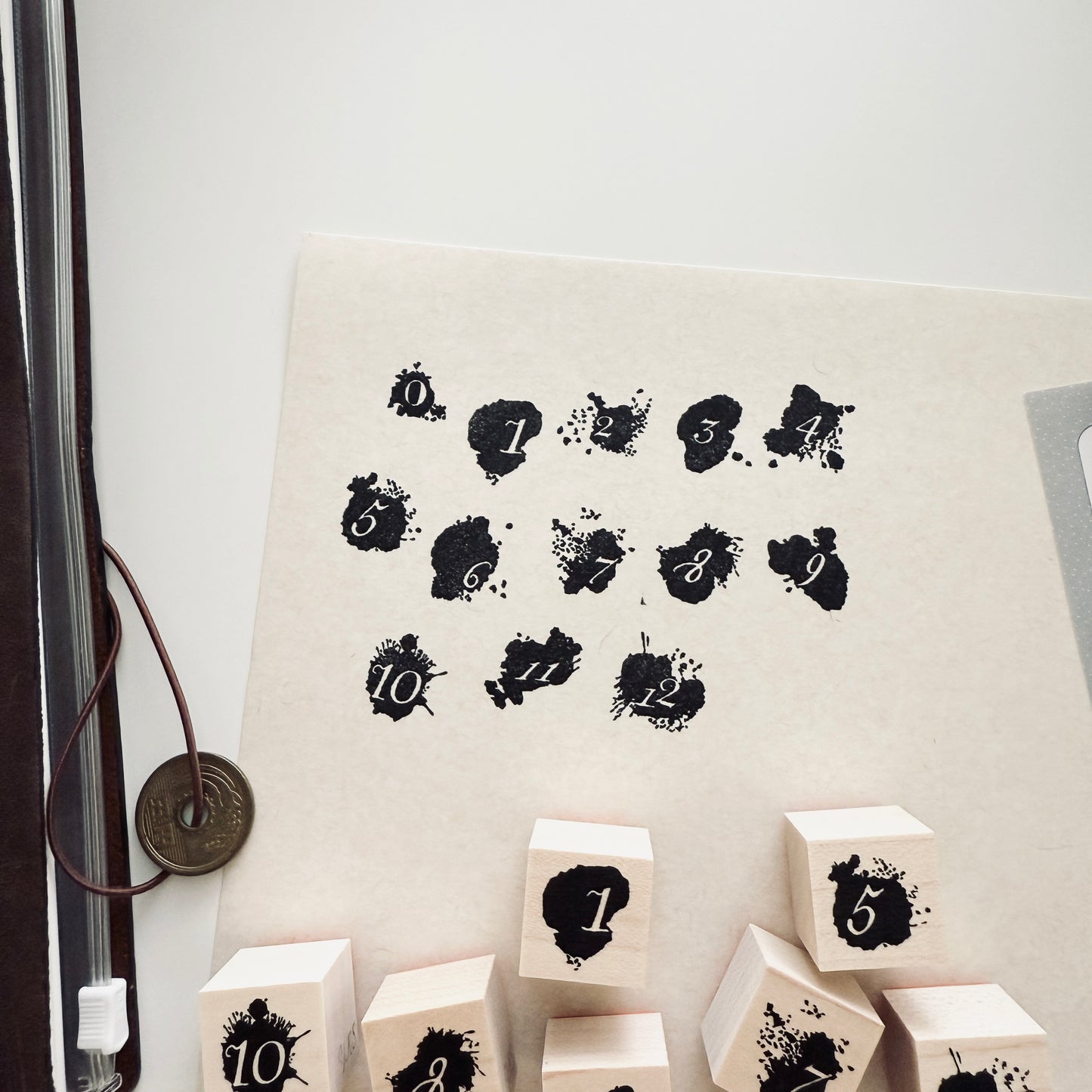 Yoko Kadokawa Ink Stain Number Set