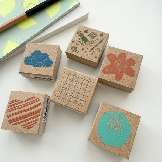 Kodomo No Kao Pattern Rubber Stamps / 6 Designs