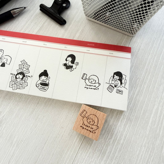 Msbulat 2026 Summer New Rubber Stamp / Take all my moneh!!