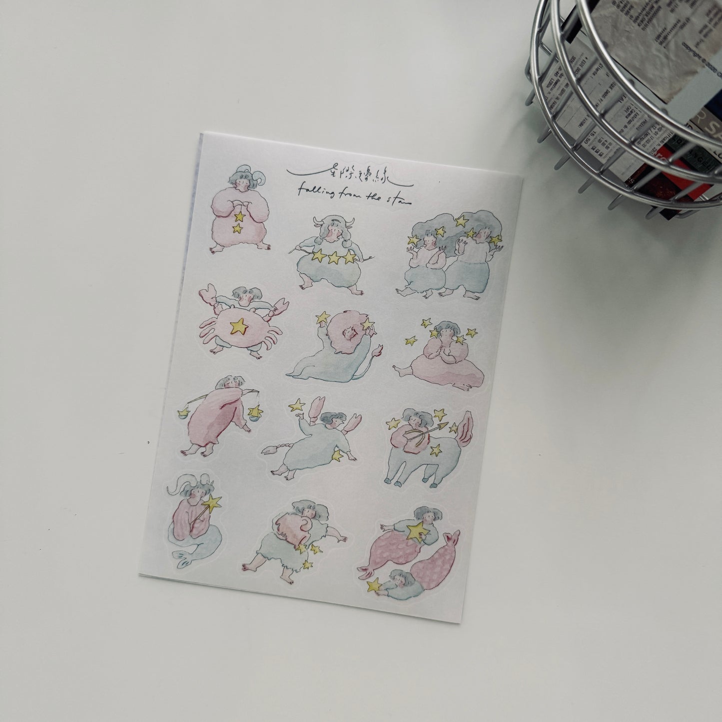 Dodolulu Falling From the Stars Washi Sticker Sheet