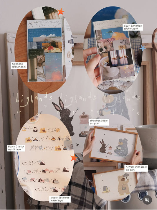 Bighands Moments Sticker & Masking Tape Full Set