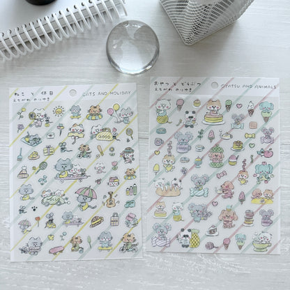 Cozyca Noriyuki Echigawa Large Sticker Sheet / 2 Designs