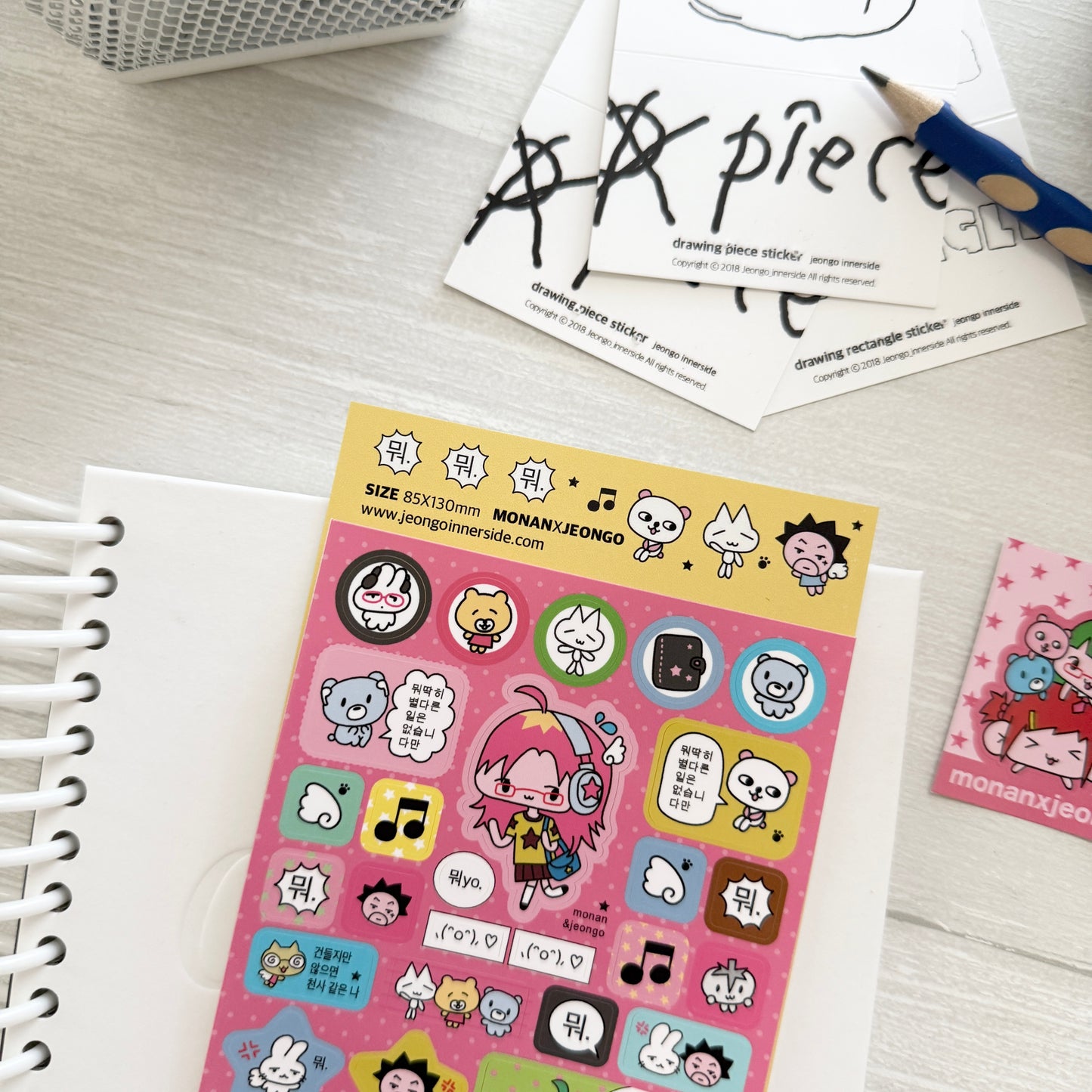 Jeongo Innerside x Monan Collaborate Sticker Collection / 10 Designs