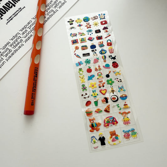 Sosomroom Nemo Nemo Mini Transparent Cube Sticker (A)