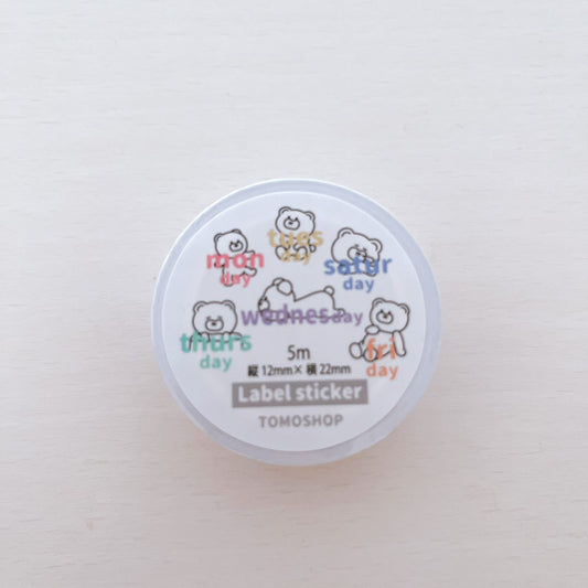 [ PRE-ORDER ONLY ] Tomoshop Label Sticker Roll / 2 Designs