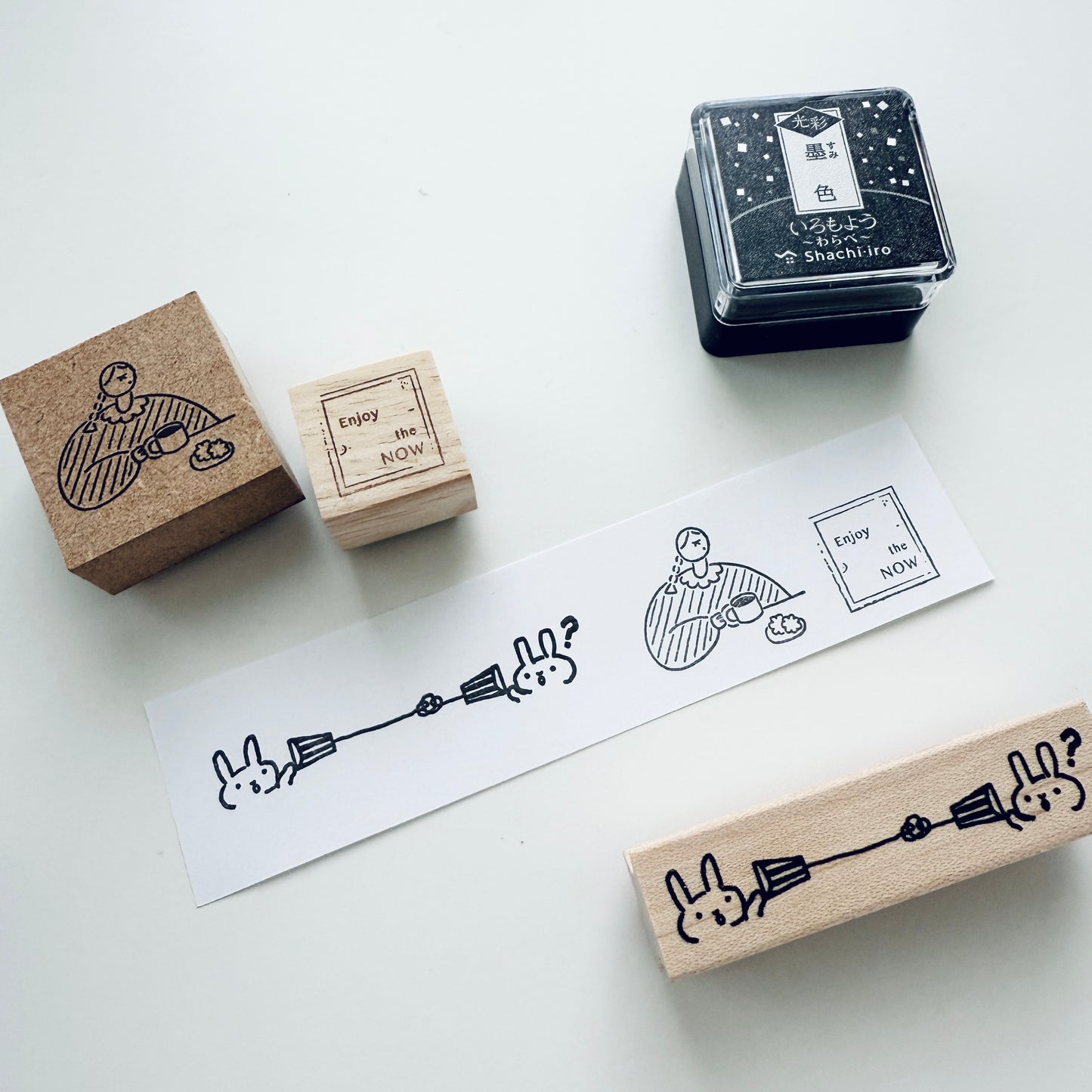 Shachihata KOSAI Mini Cube Ink Pad / 3 Colors