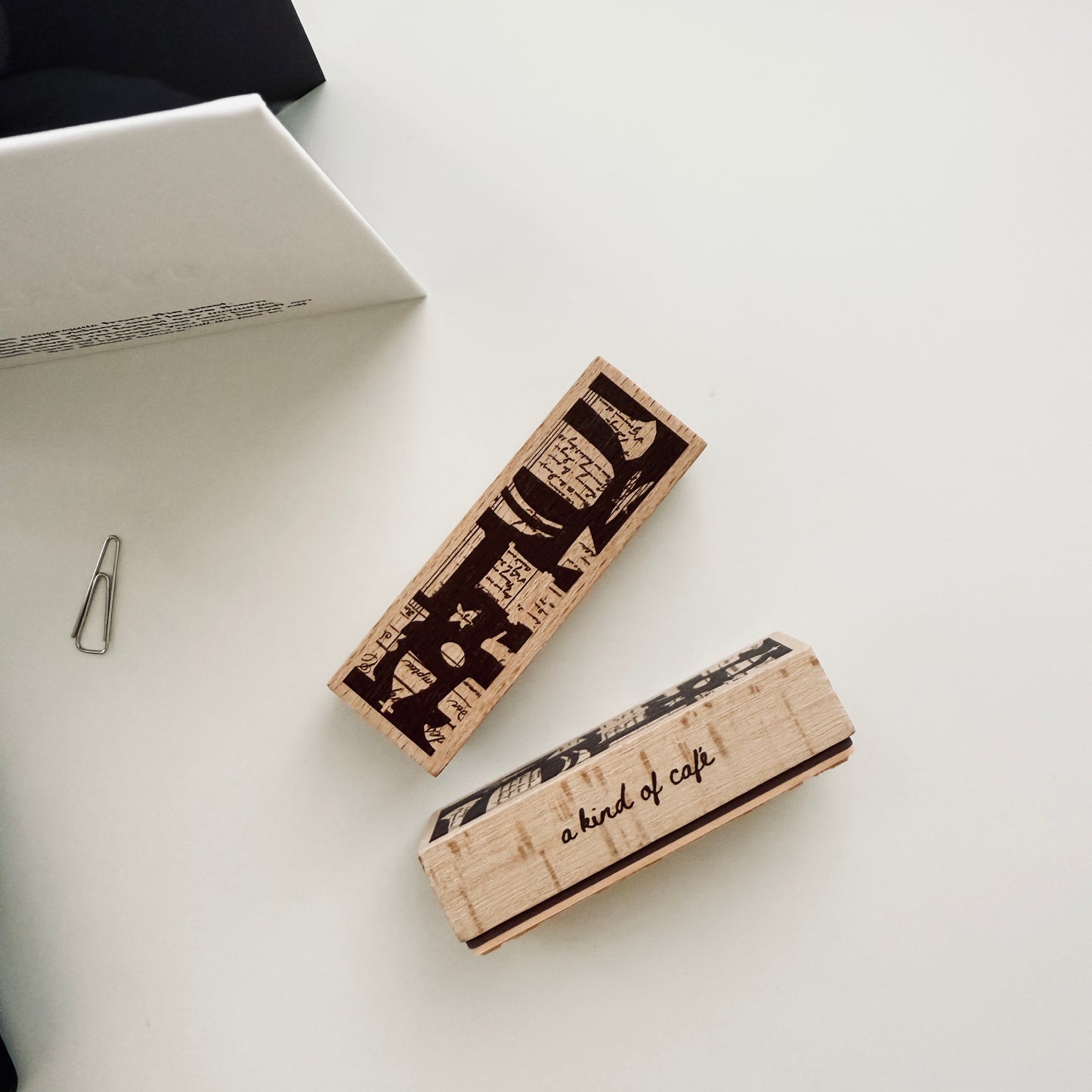 A Kind of Cafe Vintage Script Rubber Stamp