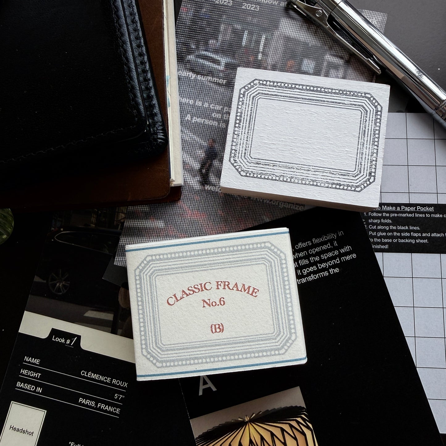 kurukynki Dream Ledger Classic Frame Rubber Stamp / Large