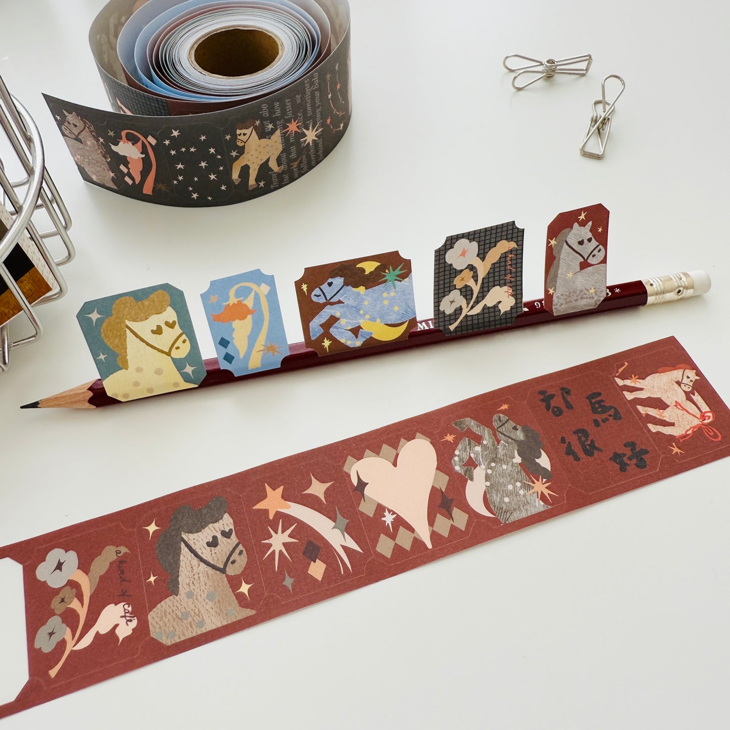 A Kind of Cafe Horse Fairytale Sticker Roll