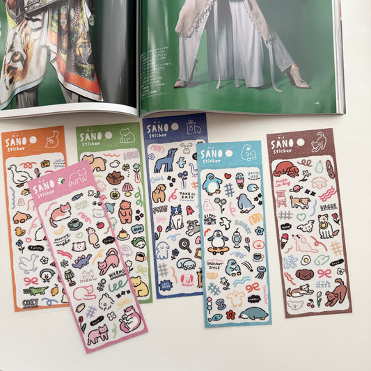 MIND WAVE SANO Waterproof Sticker / 6 Designs