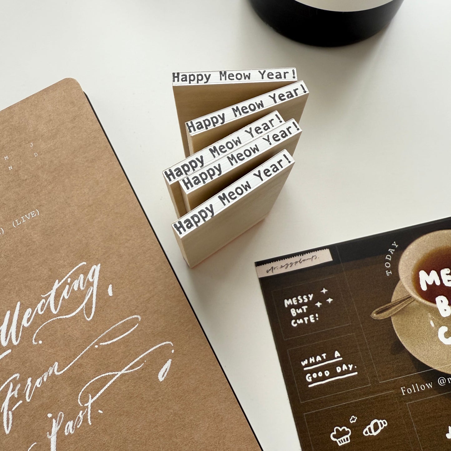 Mr. Eggplants Meow Lady Rubber Stamp / 3 Designs