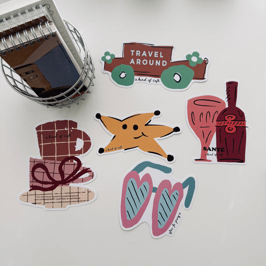 A Kind of Cafe Big Bright Card / Postcard