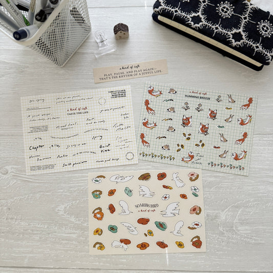 A Kind of Café Illustration Sticker Pack