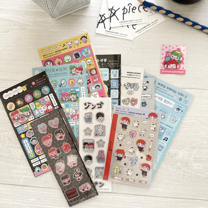 Jeongo Innerside x Monan Collaborate Sticker Collection / 10 Designs