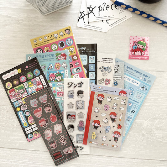 Jeongo Innerside x Monan Collaborate Sticker Collection / 10 Designs