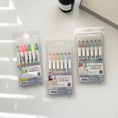 ZIG Clean Color Dot Single Tip Set / 3 Options