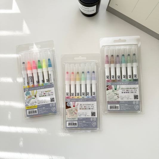 ZIG Clean Color Dot Single Tip Set / 3 Options