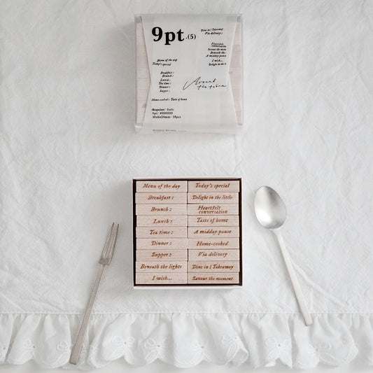 PC x Phavourite co. 9pt. (5) Rubber Stamp Set