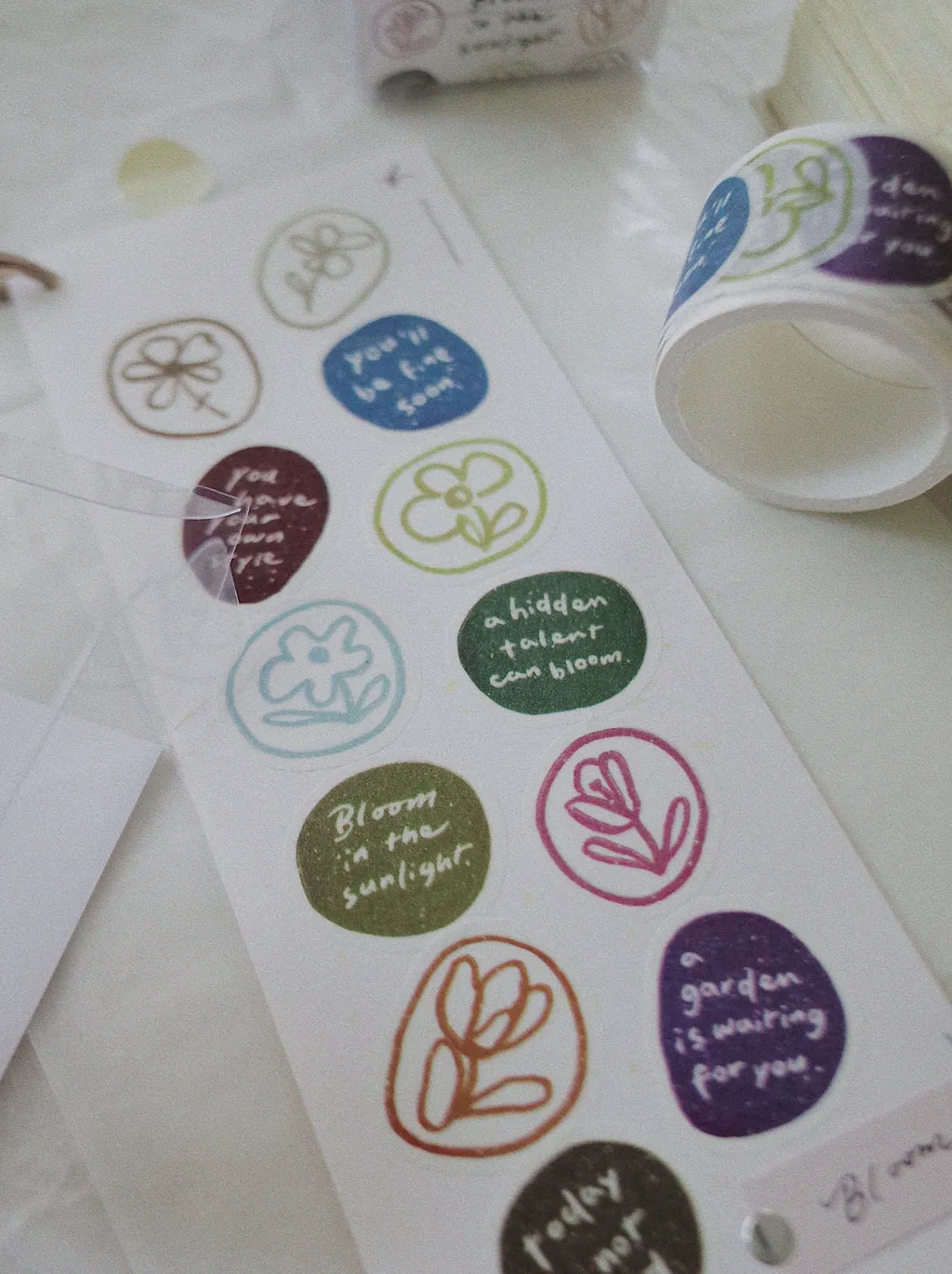 Mr. Eggplants Bloom Bloom Sticker Roll