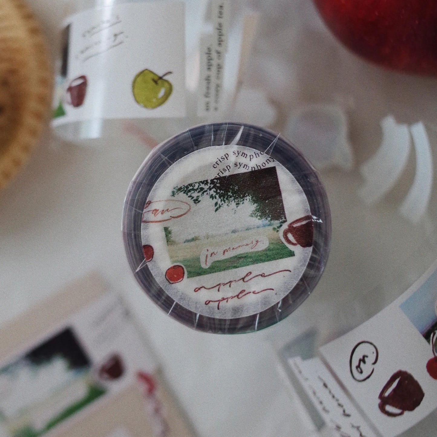 Mr. Eggplants Apple Tea Clear PET Tape